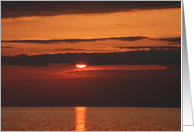 Lakeside Sunset Blank Card