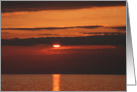 Lakeside Sunset Blank Card