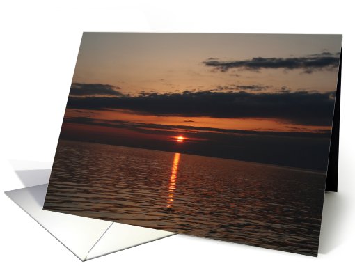 Seaside Sunset Blank card (402290)