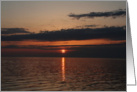Seaside Sunset Blank Card