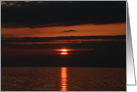 Oceanside Sunset Blank Card