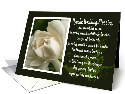Magnolia Apache Wedding Blessing card (402505)