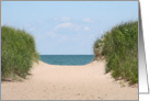 Sand Dunes Beach Blank Card