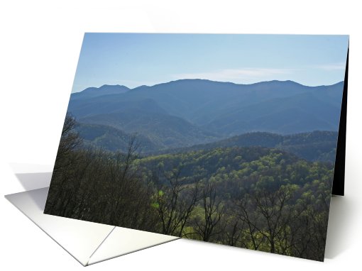 Spring Blue Ridge Mountains Blank card (460902)