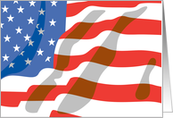 American Flag Happy Labor Day Card