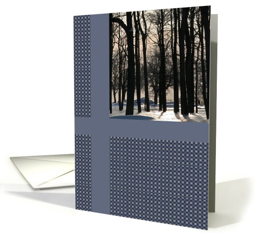 Snowy Trees Holiday card (508533)