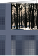 Snowy Trees Holiday Card