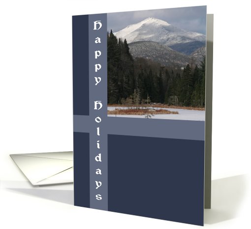 Snow Covered Mountain Holiday card (508534)