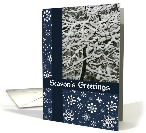After The Storm Snowflakes Seasons Greetings card (508851)