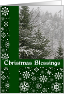 First Snowfall Blessings Christmas Card