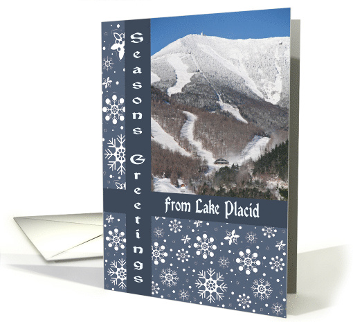 Lake Placid White Face Seasons Greetings card (509123)