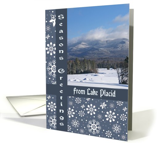 Lake Placid Adirondacks Seasons Greetings card (509125)