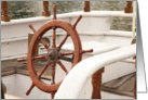 Sailboat Wheel Blank Card