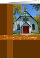 Country Church Thanksgiving Card