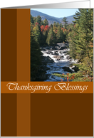 Mountain Stream Thanksgiving Card