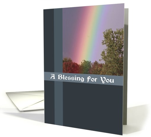 Rainbow Blessing card (511008)
