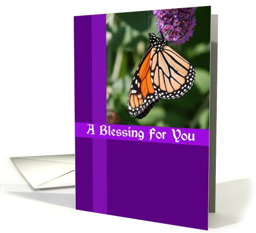 Monarch Butterfly Blessing card (511010)