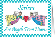 Sisters Are Angels Card