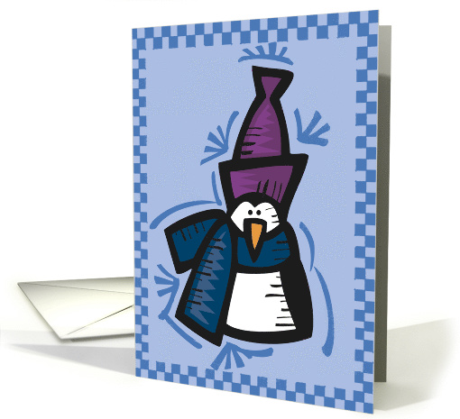 Country Penguin Christmas card (512570)