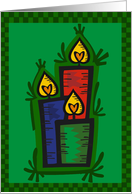 Country Candles Christmas Card
