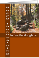 To Our Goddaughter Happy Thanksgiving Card