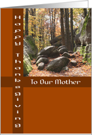 To Our Mother Happy Thanksgiving Card