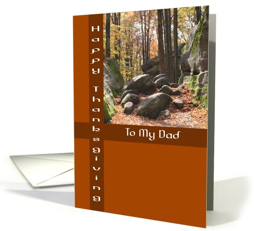 To My Dad Happy Thanksgiving card (513650)