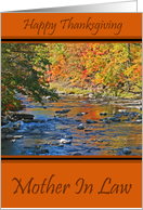 Mother In Law Happy Thanksgiving Card