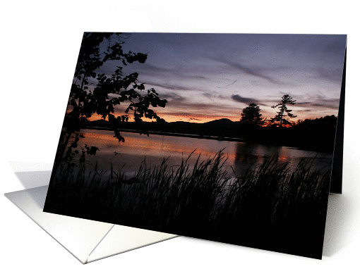 Sunset Silhouette card (51819)