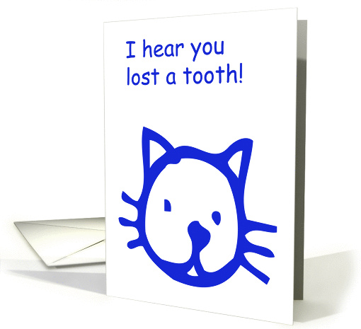 Lost tooth kitty card (52065)