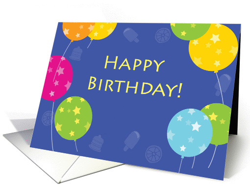 Happy Birthday, Blank Inside card (53097)