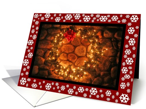 Christmas Wreath Snowflakes Christmas card (533338)