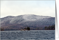 Blue Mountain Lake Christmas Card