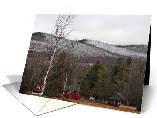 An Adirondack Mountain Cabin Christmas card (533527)