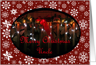 Festive Lights Uncle Christmas Card