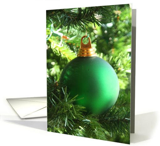 Green Ornament Christmas card (539251)