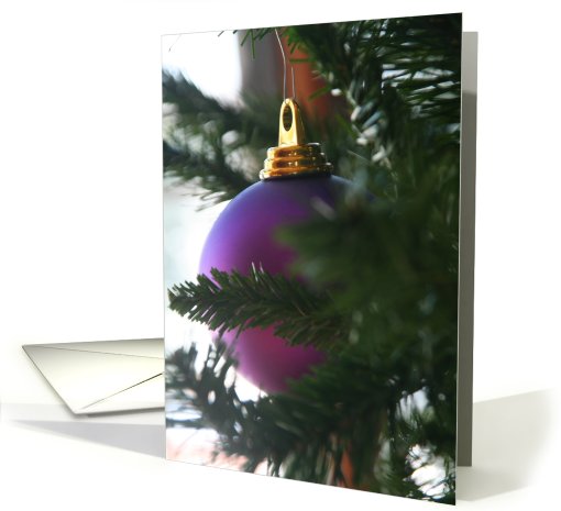 Purple Ornament Christmas card (539252)