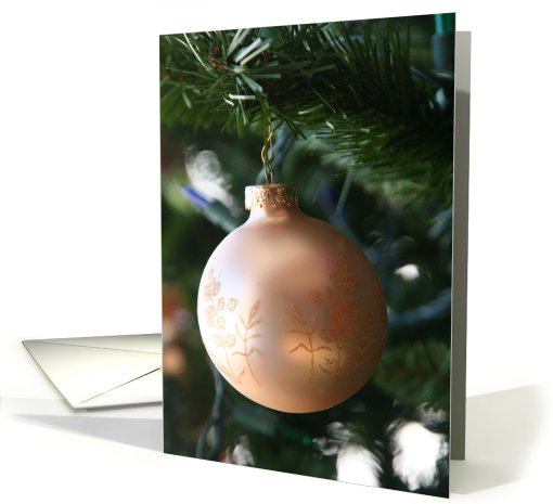 Pretty Gold Ornament Christmas card (539254)
