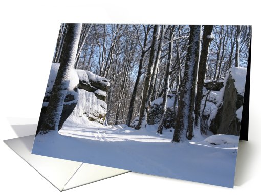 Thunder Rocks In Winter Christmas card (539272)
