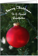 Red Ornament Special Grandfather Christmas Card