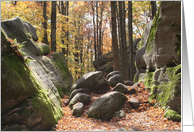 Irish Friendship Blessing-Autumn Woods card
