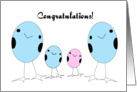 Gay Adopted A Boy And A Girl Congratulations card