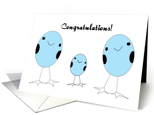 Gay Adopted A Boy Congratulations card (548446)
