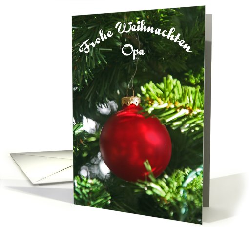 Frohe Weinachten Opa card (549692)
