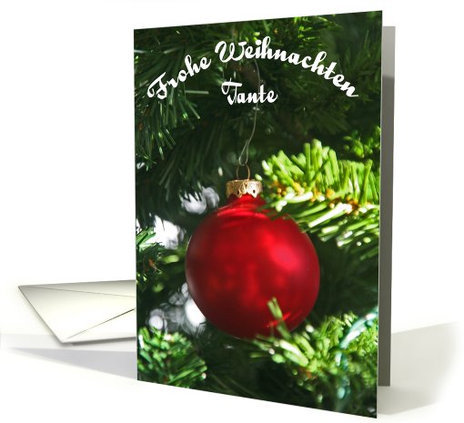 Frohe Weinachten Tanta card (549701)