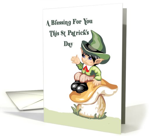 Leprechaun Blessing St Patricks Day card (572742)