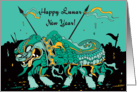 Dragon Dancer Lunar New Year Card