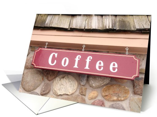 Coffee Sign Blank card (576429)