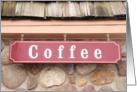 Coffee Sign Blank Card