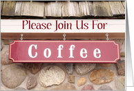 Coffee Sign Invitation card